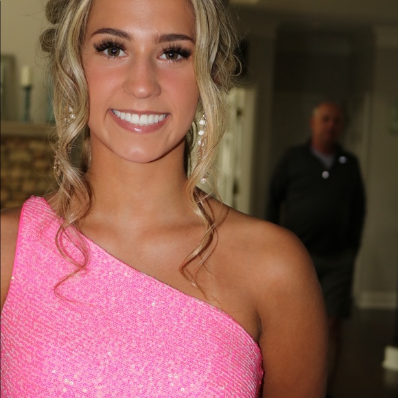 prom dress bright pink - Picture 3 of 5